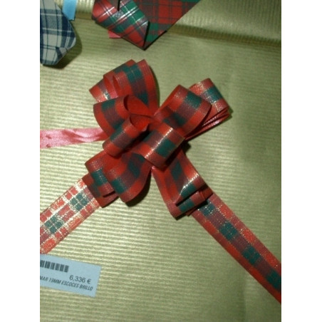 LAZO PARA FORMAR 19MM ESCOCES BRILLO PTE 50U