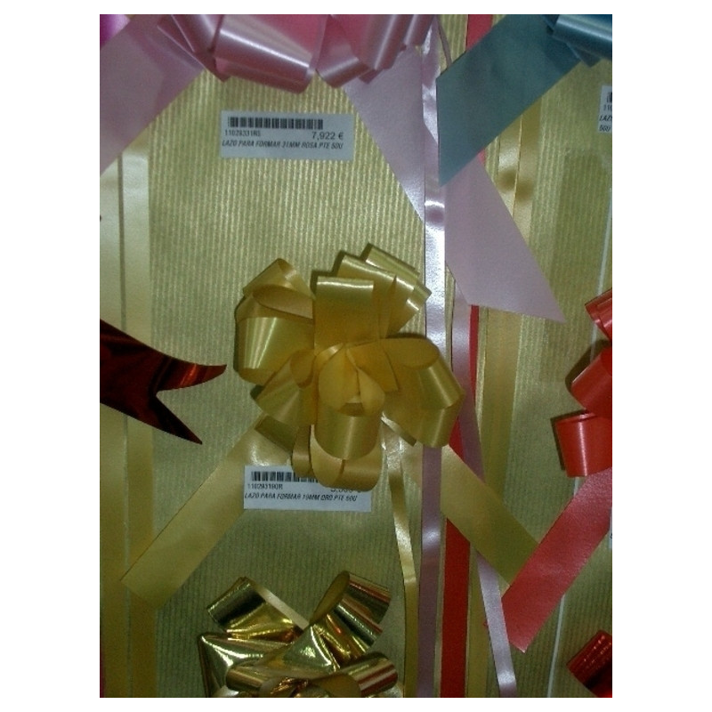 LAZO PARA FORMAR 19MM ORO PTE 50U