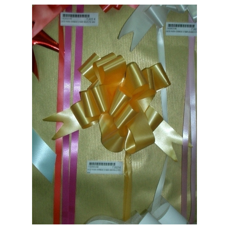 LAZO PARA FORMAR 31MM AMARILLO PTE 50U