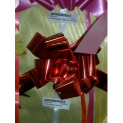 LAZO PARA FORMAR 31MM ROJO METALIZADO PTE 50U