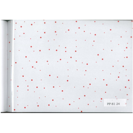 PAPEL CELOFAN HVS 0,8*50M PUNTOS ROJO PP8124