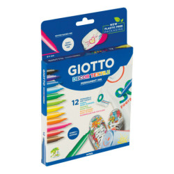 MARCD.ES DECOR TEXTIL CJ12 UDS (8 CLASICOS+4 FLUOR) GIOTTO