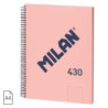 CUADERNO EUROPEAN MILAN A4 80 LISO 95G 430 SINCE 1918 ROSA 57141E80P