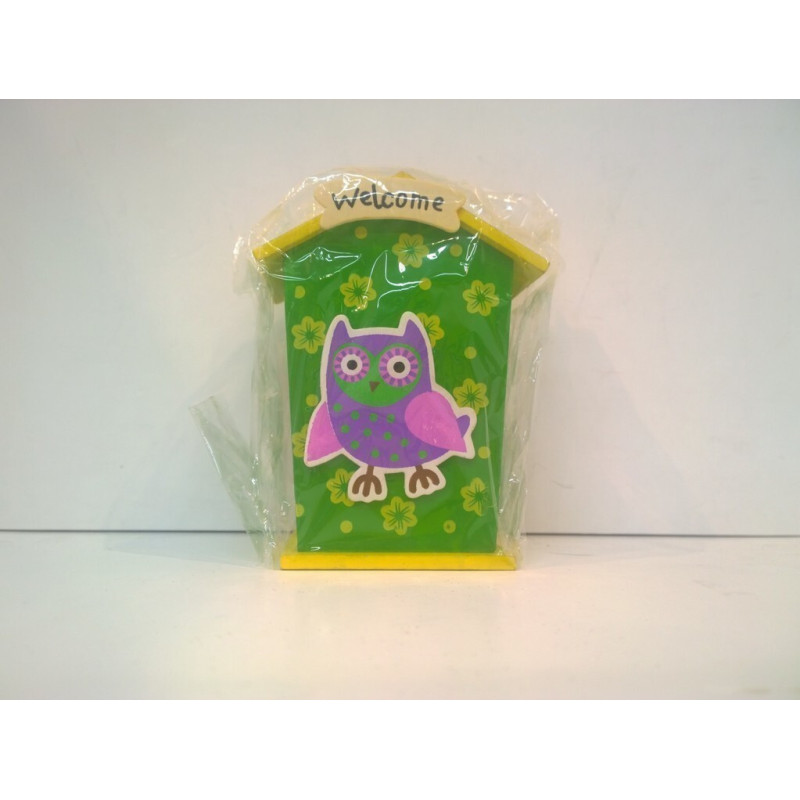 HUCHA MADERA SORT CASITA BUHOS 2338