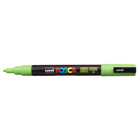 MARCADOR UNI-BALL POSCA PC-3M PUNTA REDONDA 0,9-1,3MM VERDE MANZANA -72-