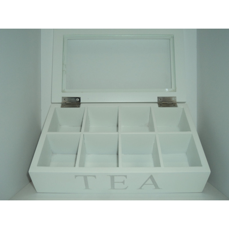 CAJA MADERA PARA TE PERONA 8 DEPARTAMENTOS 47602 ^