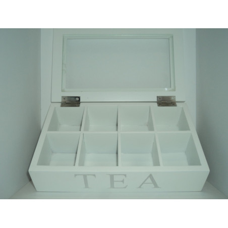 CAJA MADERA PARA TE PERONA 8 DEPARTAMENTOS 47602 ^