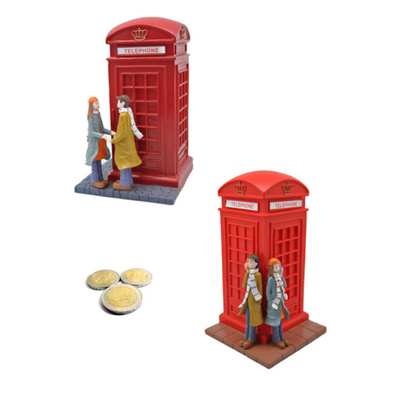 HUCHA CERAMICA BUZON 2 MOD. REGALPAP CABINA TELEFONO 4814