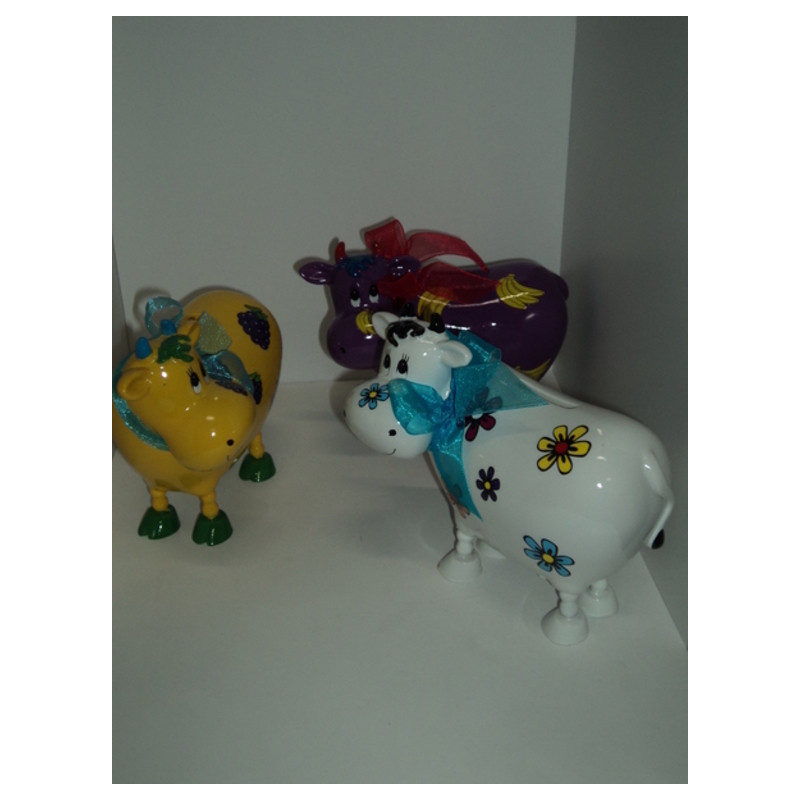 HUCHA CERAMICA VACAS COLORINES PEQUEÑA ALEX BOG CB-835 ^