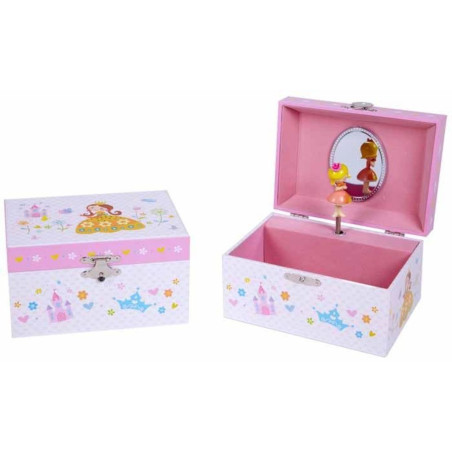 JOYERO MUSICAL ALEX BOG PLASTICO C/ESPEJO PRINCESA JK-0063