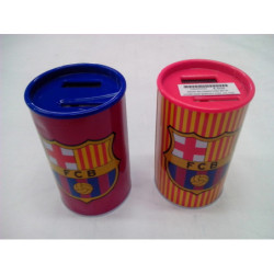 HUCHA ALEX BOG FCBARCELONA METAL C/CONTADOR MONEDAS EURO JYB-1520 ^