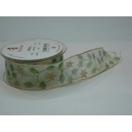 CINTA REGALO RED ILEX 40MM 20M 6041 ^