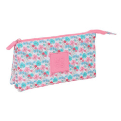 PORTATODO TRIPLE RECICLADO MOOS "FLORES" SAFTA25 ENERO 812418744