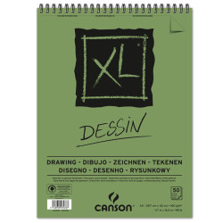 BLOC DIBUJO CANSON XL ESPIRAL DESSIN 160G A-3 BLOC 50H 400039089