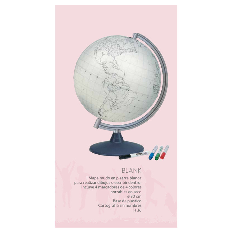 ESFERA LUMINOSA NOVARICO BLANK SIN PINTAR C/ROTULADORES 30CM