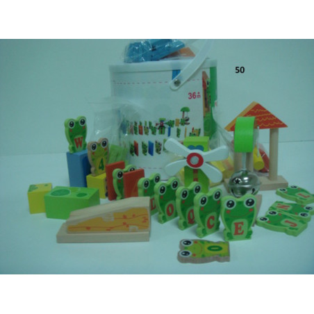 JUEGO ABAIMPORT MADERA DOMINO RANAS 100 PIEZAS 50