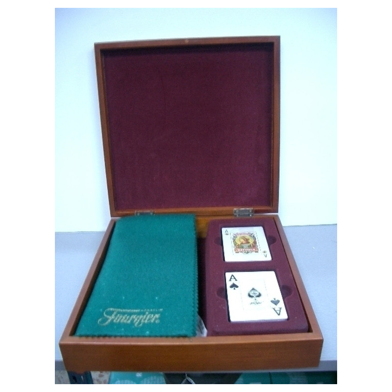 JUEGO FOURNIER CAJA MADERA 2 BARAJAS+TAPETE ^