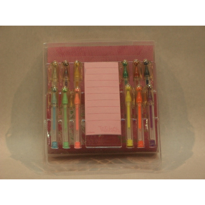 SET PAPELERIA ASTRO WITCH BOLIS GEL + LIBRETA 1041 ^