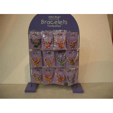 PULSERA AB MADERA ANIMALES EXP. 48U. ^