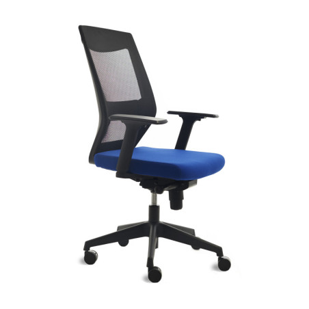 SILLA OFICINA RD908 AZUL BRAZOS ROCADA