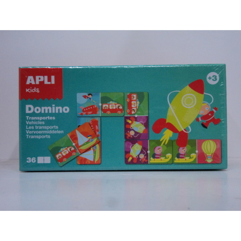 PUZZLE APLI INFANTIL DOMINO TRANSPORTES 13867