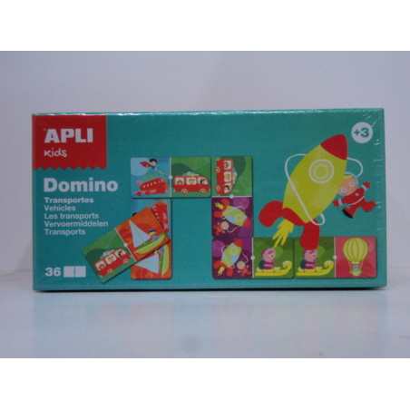 PUZZLE APLI INFANTIL DOMINO TRANSPORTES 13867