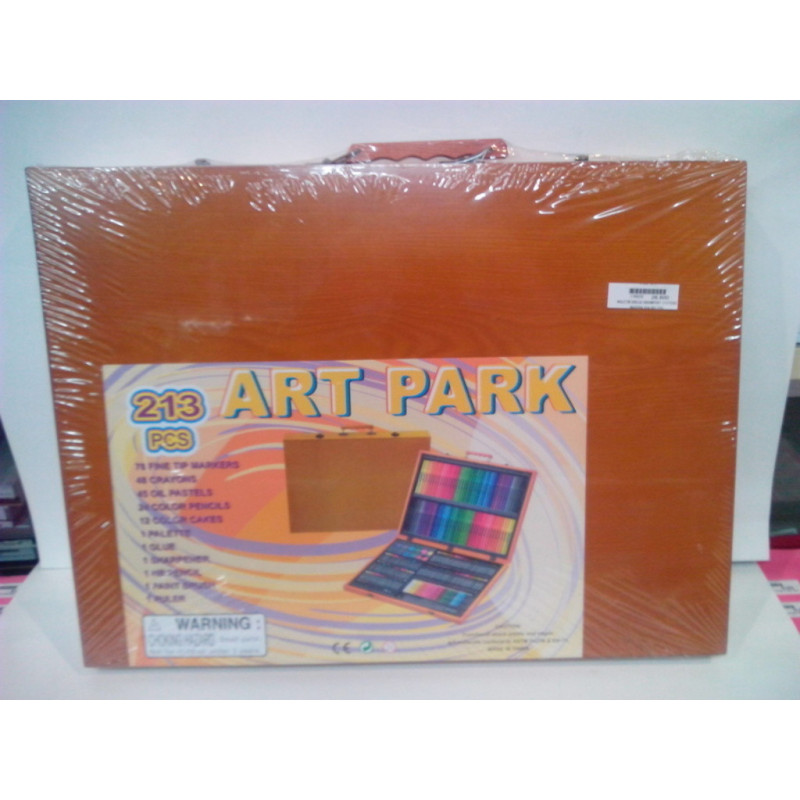 MALETIN DIBUJO ABAIMPORT 213 PZAS MADERA ASA REF.220