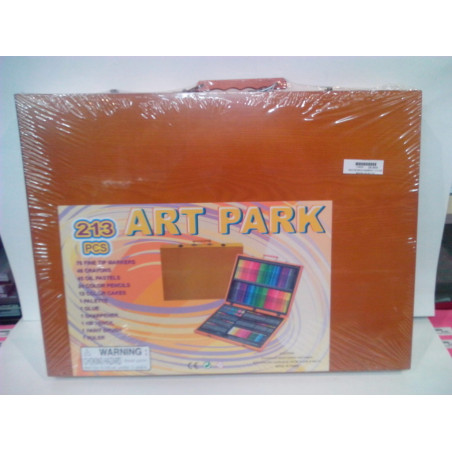 MALETIN DIBUJO ABAIMPORT 213 PZAS MADERA ASA REF.220