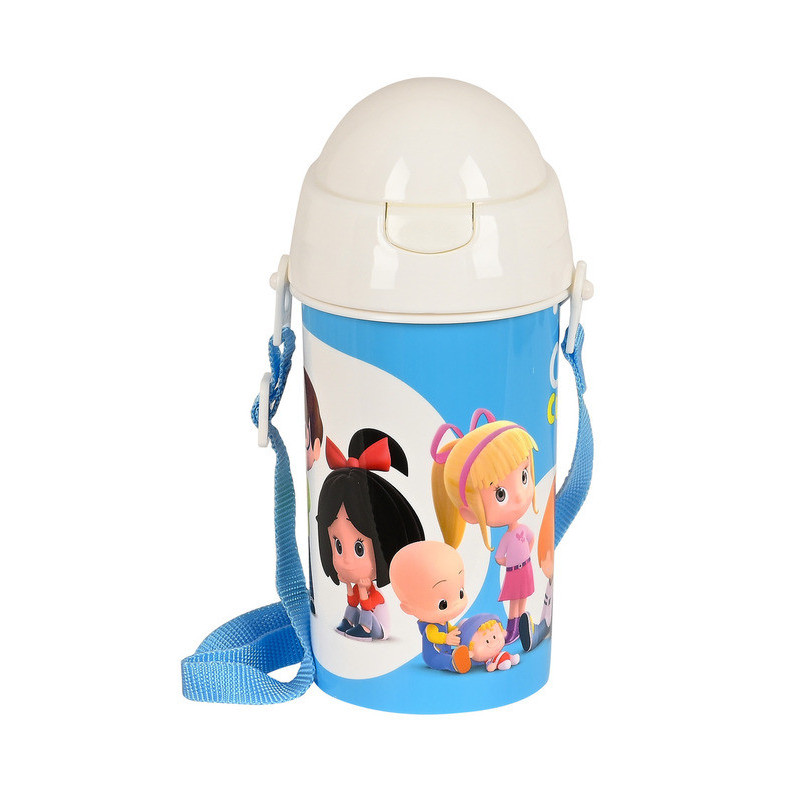 BOTELLA 500ML APERTURA AUTOM. CON PAJITA CLEO & CUQUIN "GOOD NIGHT" 312259899 19,5*7,3 SAFTA22