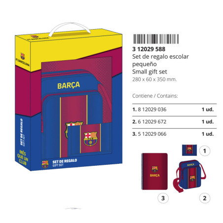 SET DE REGALO PEQ. F.C.BARCELONA 1ª EQUIP. 20/21 312029588 35*28 SAFTA22