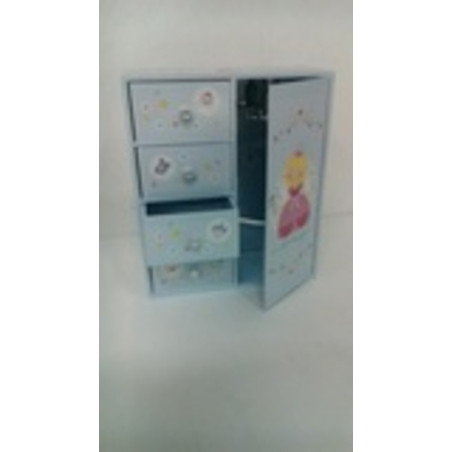 JOYERO ALEX BOG PLASTICO HADA ARMARIO MUSICAL JK-1072 ^