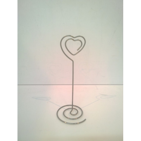 PINZA PORTAFOTOS PAMPY METAL CLIP CORAZON POESSA 323077 ^
