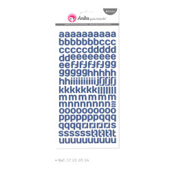 ADHESIVOS GRAFOPLAS SCRAPBOOK ANITA ALFABETO 339U AZUL 37016034