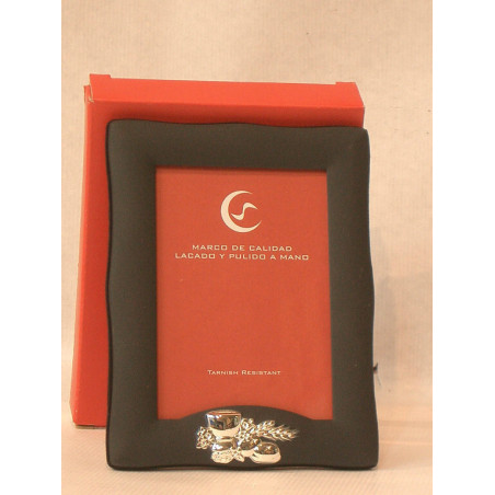 MARCO FOTOS COMUNION METAL NEGRO 9*13 37T22SO2 ^