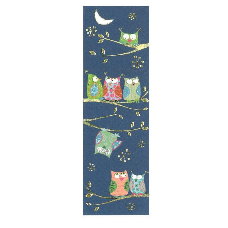 PUNTO LIBRO CARTON TURNOWSKY BUHOS GRABADO C/ORO ARGU 38675 ^