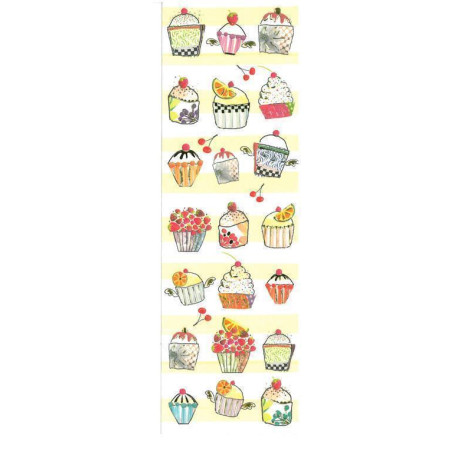 PUNTO LIBRO CARTON TURNOWSKY CUPCAKES GRABADO C/ORO ARGU 38678 ^