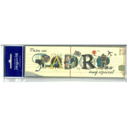 PUNTO LIBRO CARTON PARA UN PADRE GRABADO C/ORO ARGU 39331 PTE 10U