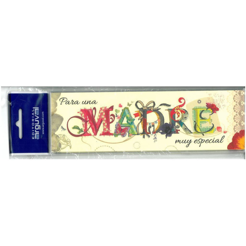PUNTO LIBRO CARTON PARA UNA MADRE GRABADO C/ORO ARGU 39332 PTE 10U