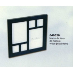 MARCO FOTO MISA MADERA 6 FOTOS AZUL OSC. 040526 ^