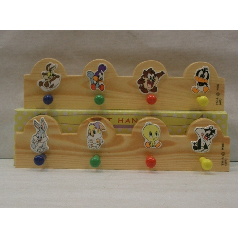 PERCHA MADERA WG 4 COLGADORES WARNER BABIES PEQ. 4 MOD. 15225 ^