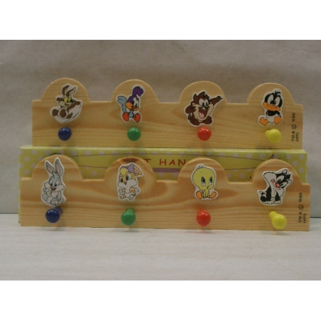 PERCHA MADERA WG 4 COLGADORES WARNER BABIES PEQ. 4 MOD. 15225 ^