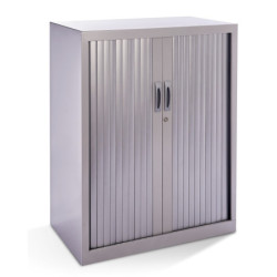 ARMARIO METÁLICO PERSIANA 105 x 80 x 45cm RAL 9006 INCLUYE 2 BALDAS ROCADA