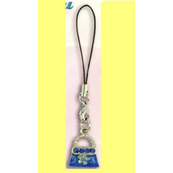 COLGANTE DE MOVIL MISA METAL BOLSITO AZUL 043768 ^