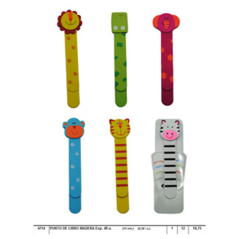 PUNTO LECTURA REGALPAP MADERA ANIMALES SURTIDOS 1212LT