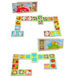 JUEGO REGALPAP MADERA DOMINO ANIMALES C/CAJA 4764 ^