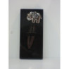 PUNTO LIBRO METAL CROMADO C/CRISTALES ELEFANTE ABAIMPORT 53775