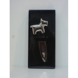PUNTO LIBRO METAL CROMADO C/CRISTALES PERRO ABAIMPORT 53777