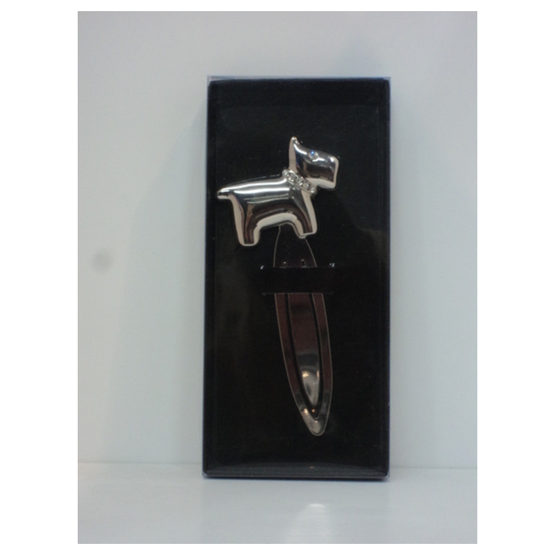 PUNTO LIBRO METAL CROMADO C/CRISTALES PERRO ABAIMPORT 53777