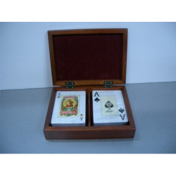 JUEGO FOURNIER CAJA MADERA 2 BARAJAS ^
