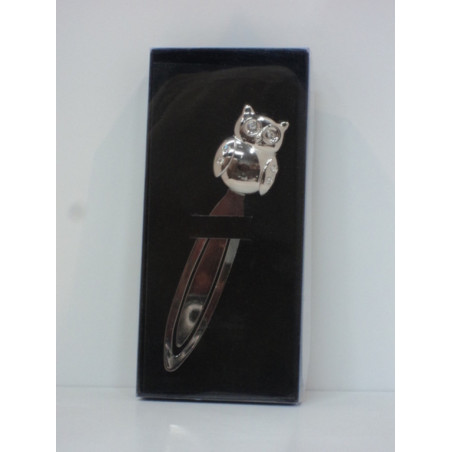 PUNTO LIBRO METAL CROMADO C/CRISTALES BUHO ABAIMPORT 53779
